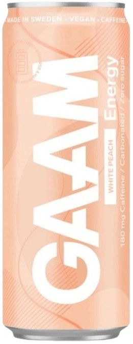 GAAM Energetický Nápoj 330 ml - bílá broskev