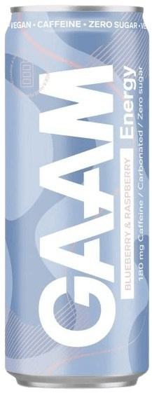 GAAM Energetický Nápoj 330 ml - borůvka/ malina