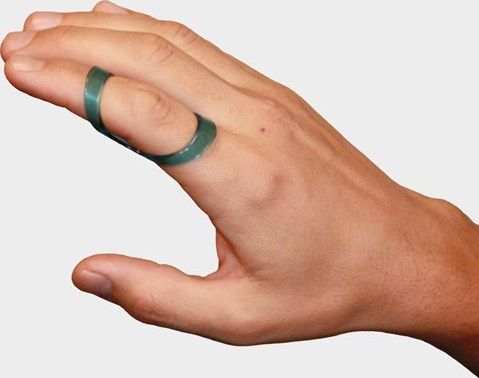 CATELL Dexterous ring Fixační ortéza na prst dlouhá tyrkysová 5192 tyrkysová 6 Varianta: tyrkysová, 7