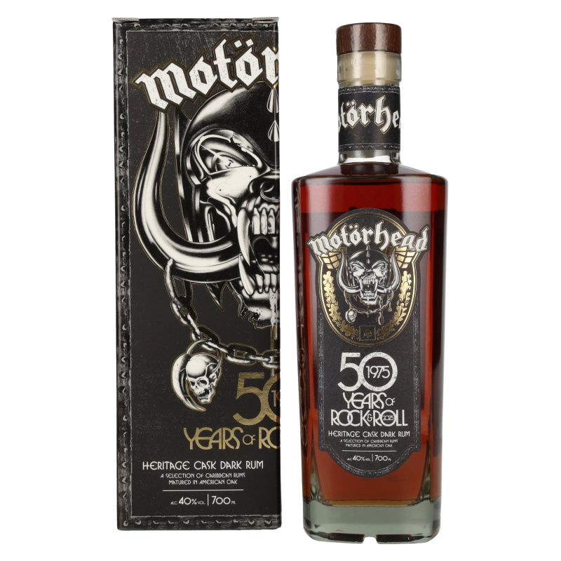 Motorhead Motörhead 50 Years of Rock & Roll Heritage Cask Dark Rum 40% 0,7l
