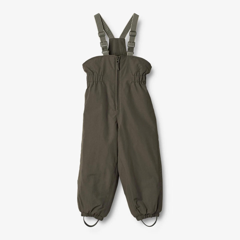 Dětské lyžařské kalhoty do chladných zimních dnů SAL TECH WHEAT dry black Velikost: 128