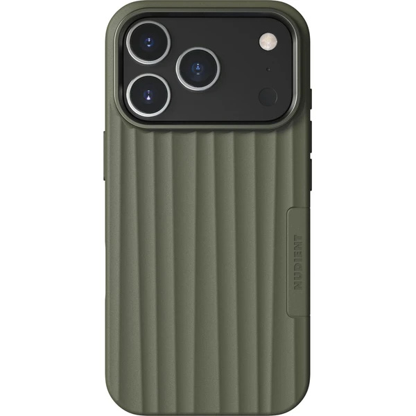 NUDIENT Bold Magsafe kryt iPhone 17 Pro/iPhone 18 Pro Olive Green