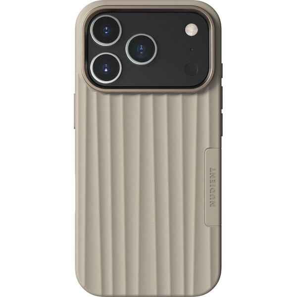 NUDIENT Bold Magsafe kryt iPhone 17 Pro/iPhone 18 Pro Linen Beige
