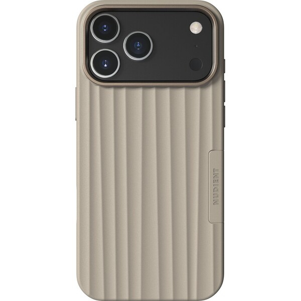 NUDIENT Bold Magsafe kryt iPhone 17 Pro Max/iPhone 18 Pro Max Linen Beige