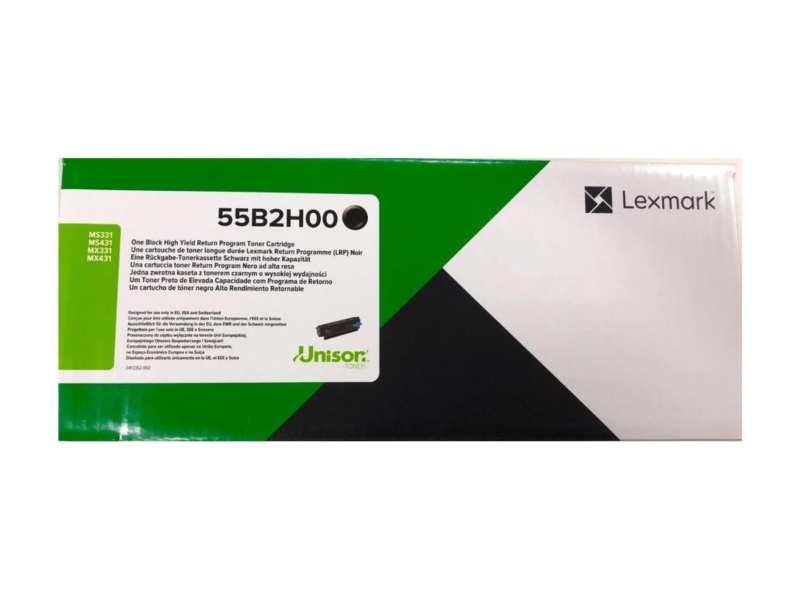 Toner Lexmark 55B2H00 Return Program - černý