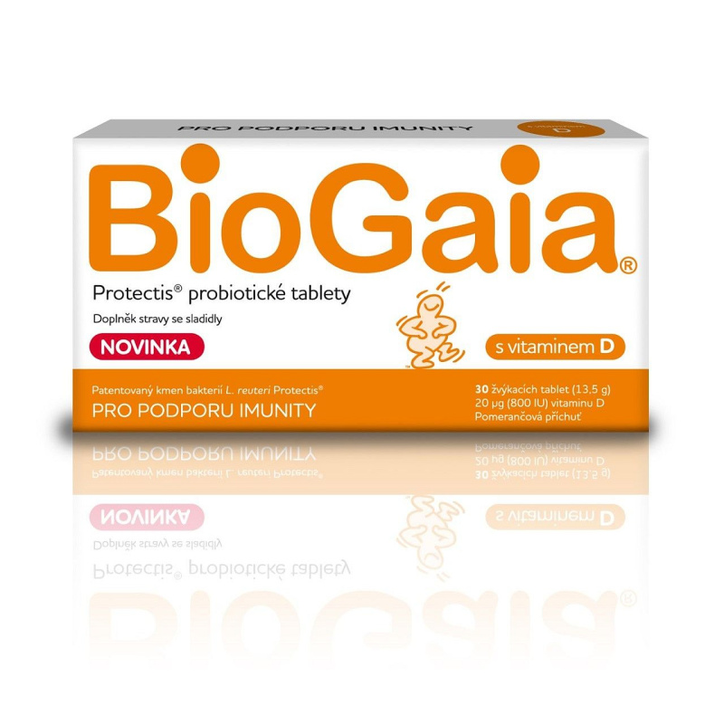 BioGaia Protectis s vit.D 30 žvýkacích tablet