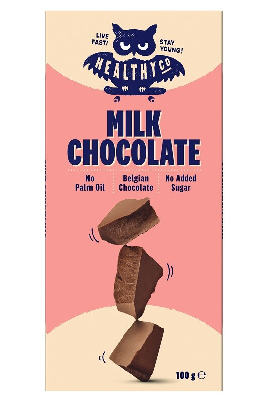 HealthyCo Mléčná čokoláda, 100g