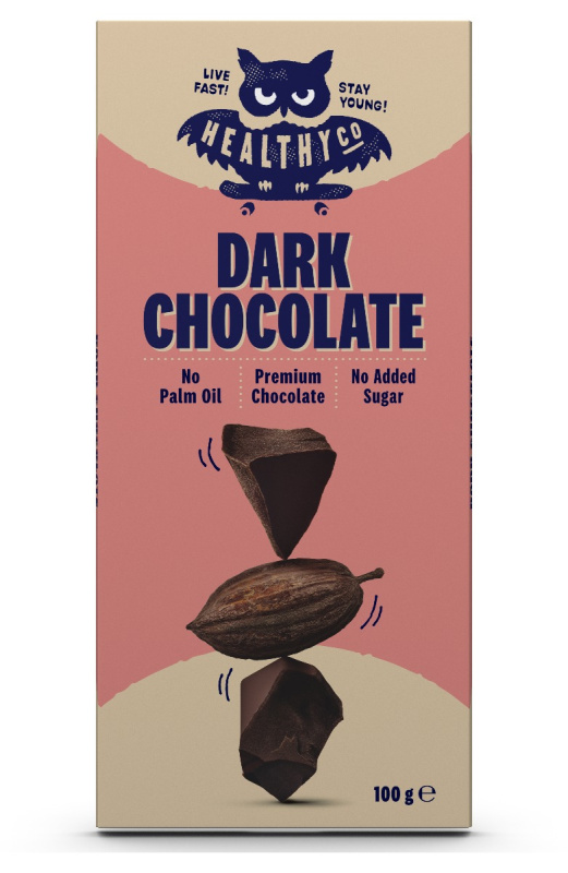 HealthyCo Hořká čokoláda, 100g