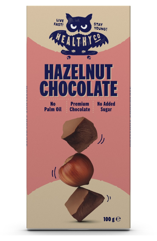 HealthyCo Oříšková čokoláda, 100g