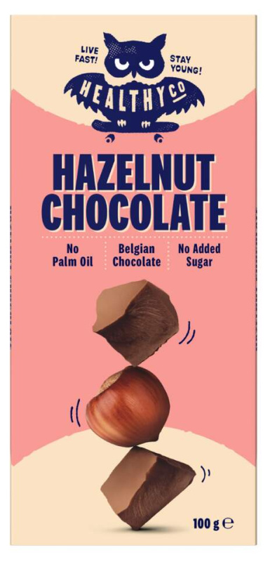 HealthyCo Oříšková čokoláda, 100g