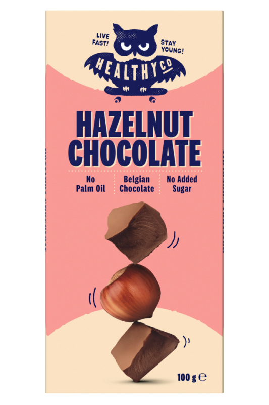 HealthyCo Oříšková čokoláda, 100g