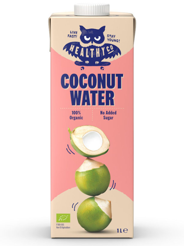 HealthyCo Kokosová voda BIO 1000 ml