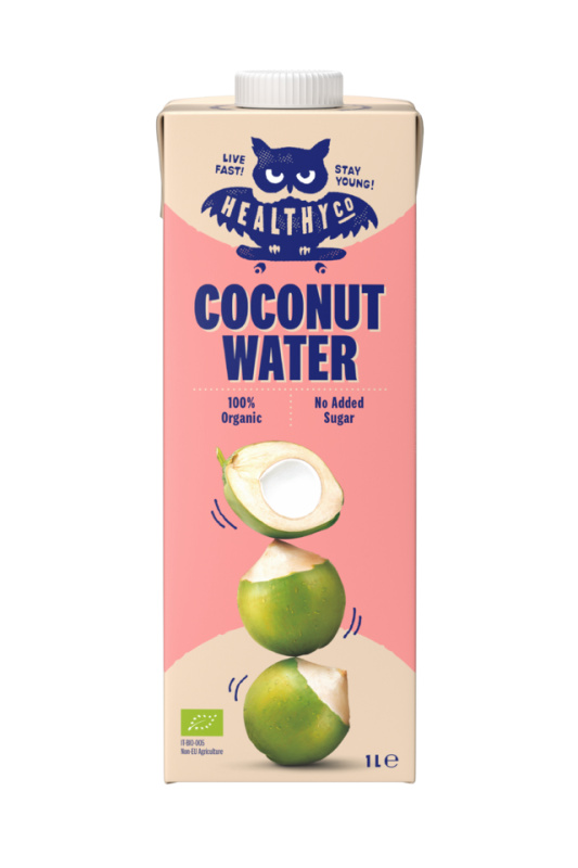HealthyCo Kokosová voda BIO 1000 ml