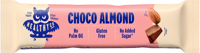 HealthyCo MILK CHOCOLATE BAR WITH ALMONDS, 27g