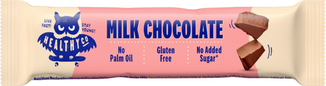 HealthyCo MILK CHOCOLATE BAR, 30g
