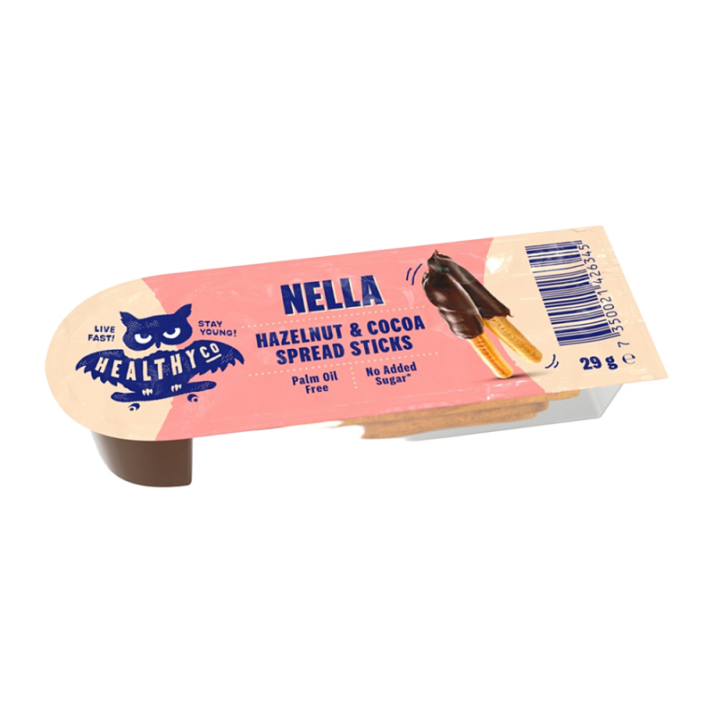 HEALTHYCO Nella hazelnut a cocoa tyčinky 29 g