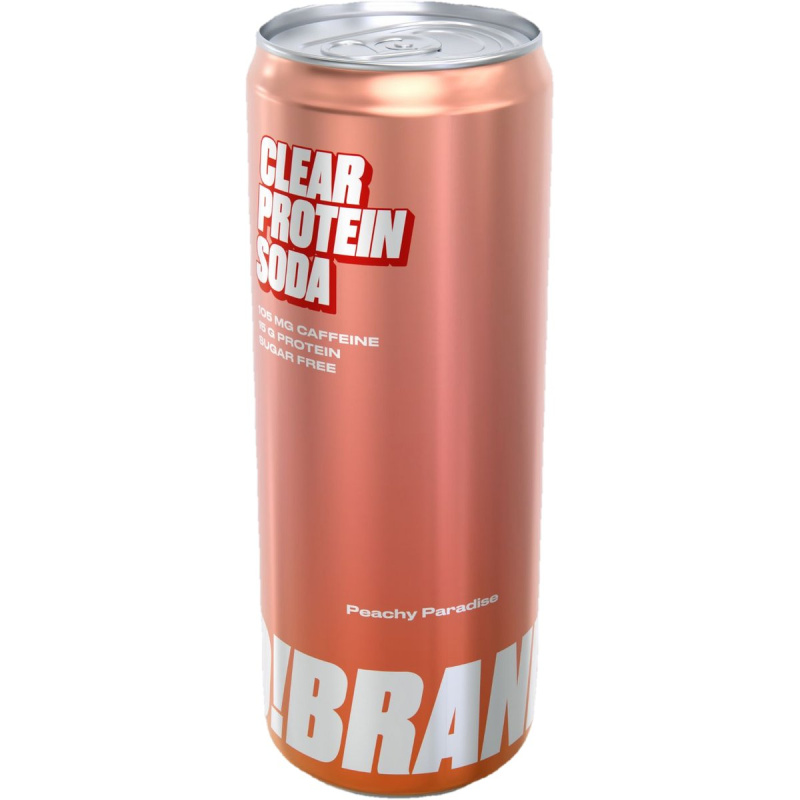 FCB Clear protein soda (Probrands protein soda) 330ml - Peachy Paradise