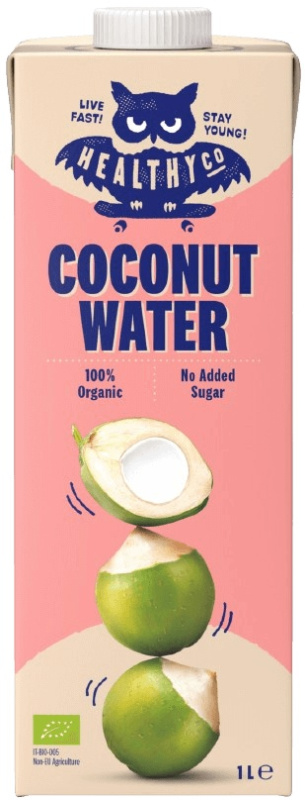 HealthyCo Kokosová voda BIO 1 l