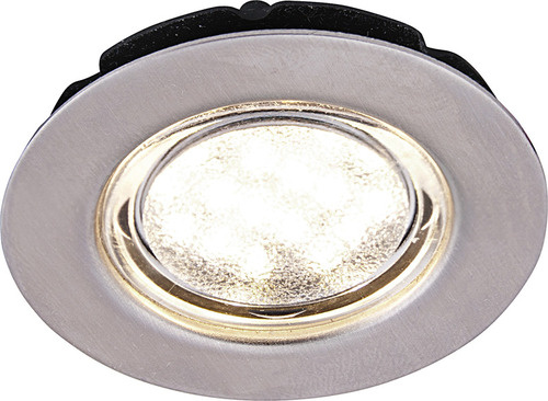 Ocelové LED bodové světlo COB 48, 12V - broušená ocel