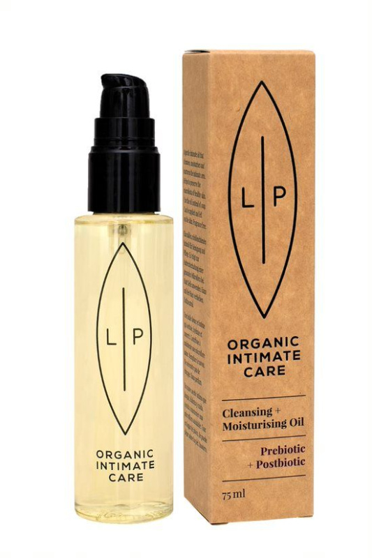 Lip Intimate Care Organic Intimate Care Prebiotics and Postbiotics hydratační čisticí olej na intimní partie 75 ml