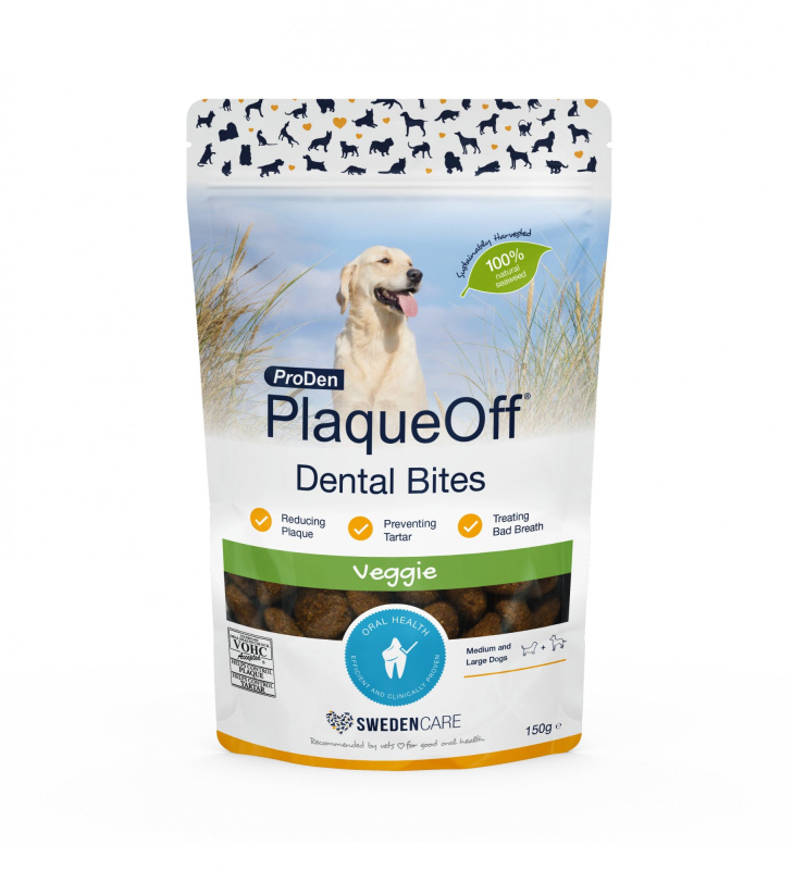 ProDen PlaqueOff Dental Bites 150g - Pro velké psy
