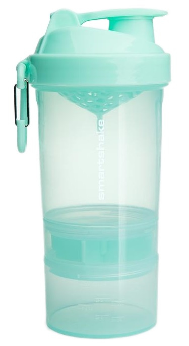 Smartshake Original2GO sportovní šejkr + zásobník barva Mint Green 600 ml