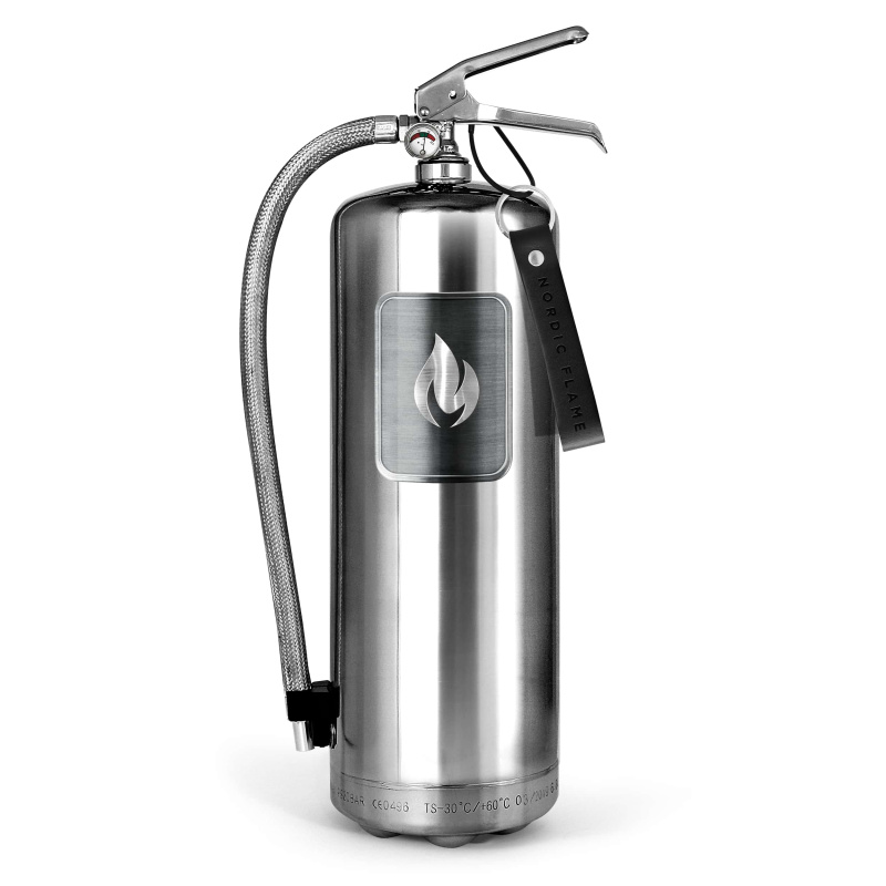 Nordic Flame Hasicí přístroj, práškový, 6 kg, nerezová ocel N151