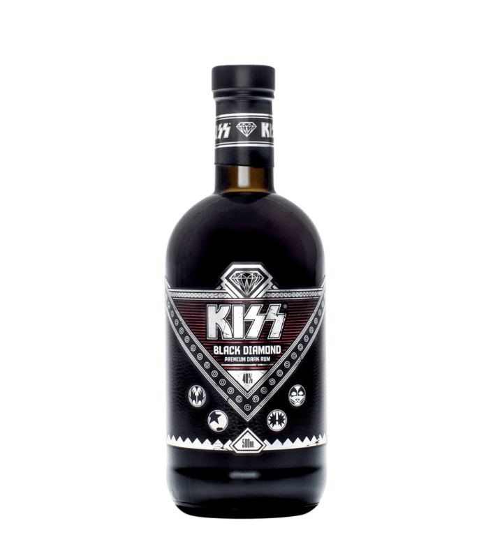 Kiss Black Diamond Dark Rum 40% 0,5l (holá lahev)