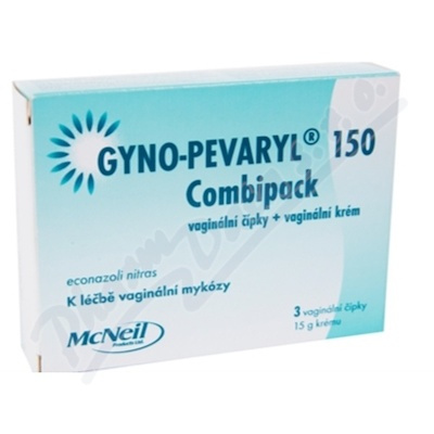 GYNO-PEVARYL COMBIPACK 150MG+10MG/G Krém + vaginální kulička 3+15G
