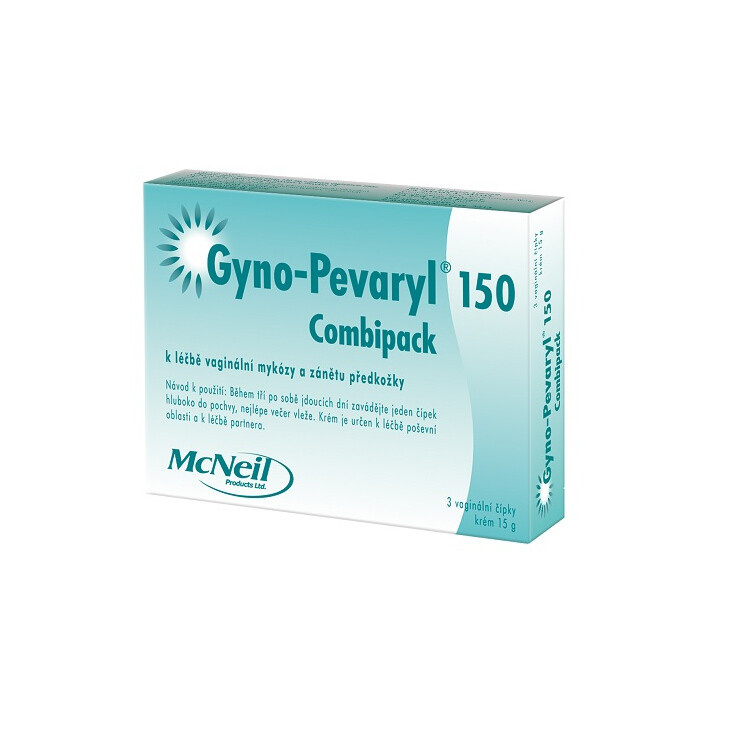 GYNO-PEVARYL COMBIPACK 150MG+10MG/G Krém + vaginální kulička 3+15G