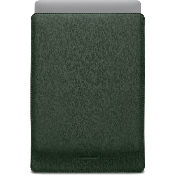Woolnut kožené Sleeve pouzdro pro 16" MacBook Pro tmavě zelené