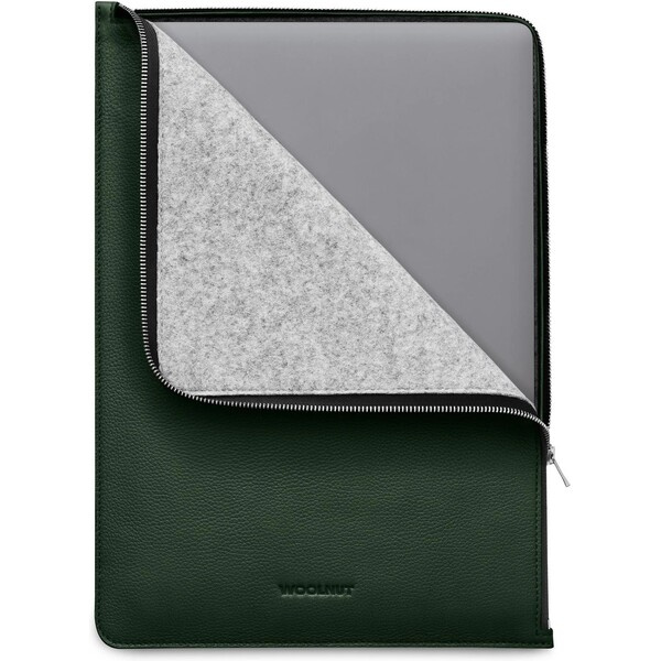 Woolnut kožené Folio pouzdro pro 15" MacBook Air tmavě zelené