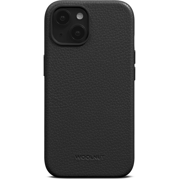 Woolnut MagSafe kožený kryt pro iPhone 15 černý