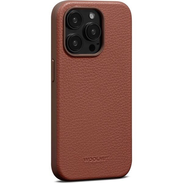 Woolnut MagSafe kožený kryt pro iPhone 15 Pro hnědý