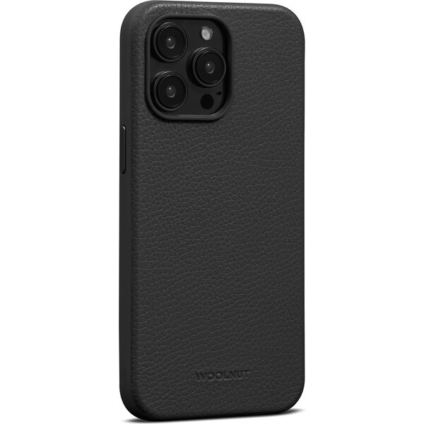 Woolnut MagSafe kožený kryt pro iPhone 15 Pro Max černý
