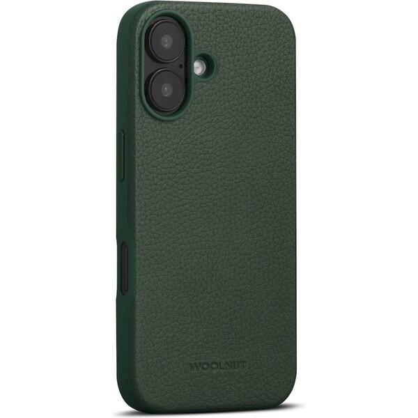 Woolnut MagSafe kožený kryt iPhone 16 tmavě zelený