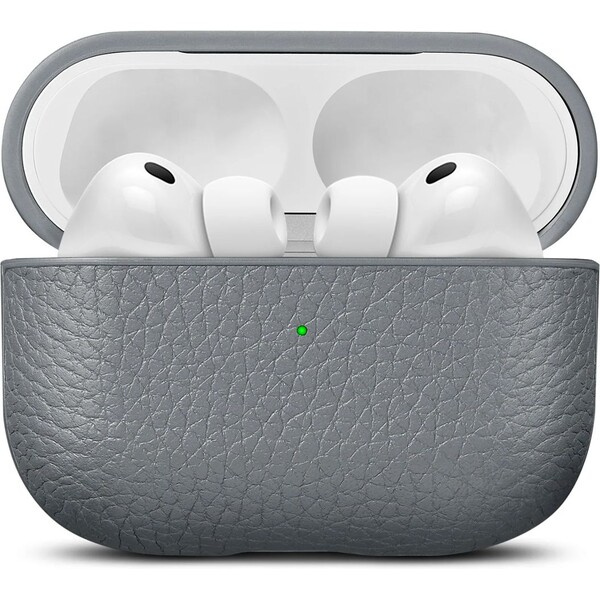 Woolnut kožené pouzdro pro AirPods Pro 3. generace šedé