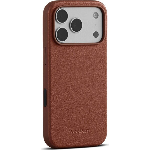 Woolnut MagSafe kožený kryt iPhone 18 Pro hnědý