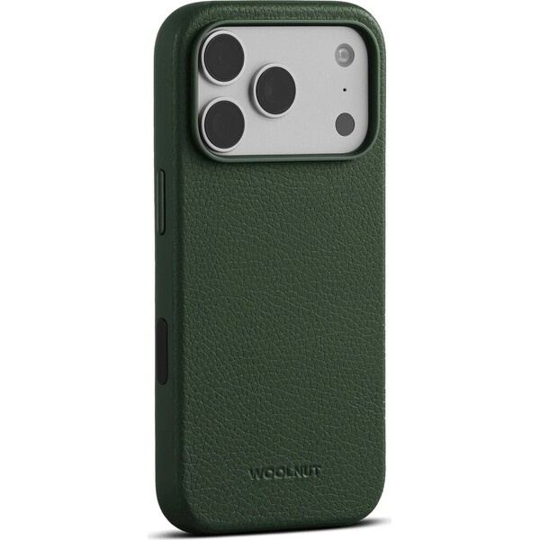 Woolnut MagSafe kožený kryt iPhone 18 Pro tmavě zelený