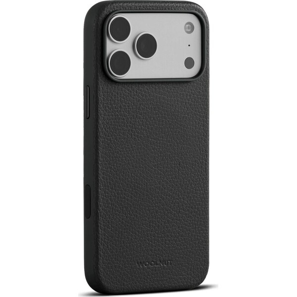 Woolnut MagSafe kožený kryt iPhone 18 Pro Max černý