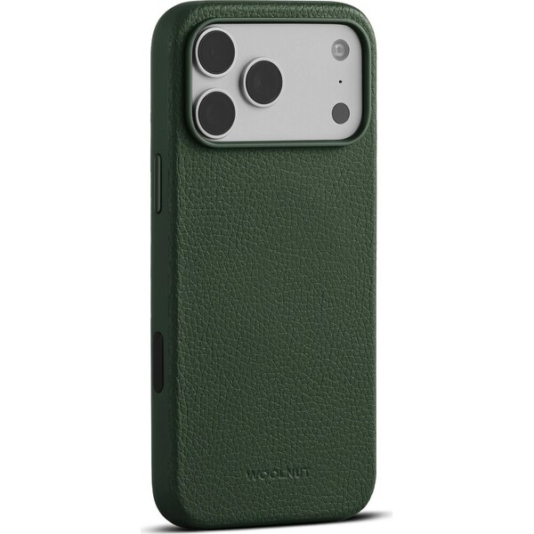 Woolnut MagSafe kožený kryt iPhone 18 Pro Max tmavě zelený