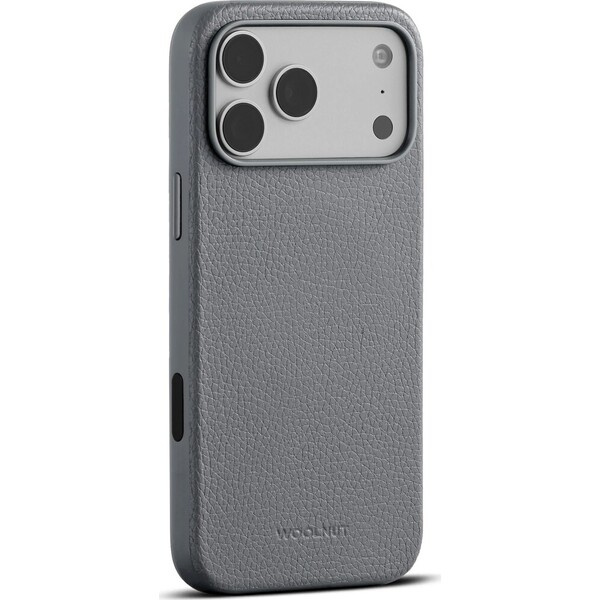 Woolnut MagSafe kožený kryt iPhone 18 Pro Max šedý