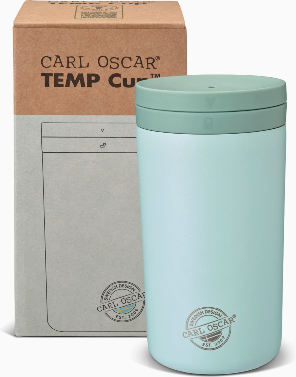Carl Oscar - Twist n´sip TEMPCup™- termohrnek - zelený Carl Oscar