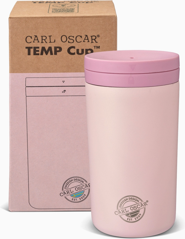 Carl Oscar - Twist n´sip TEMPCup™- termohrnek - růžový Carl Oscar