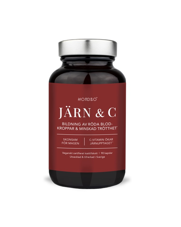 Nordbo Järn & C (Železo a Vitamín C) 90 kapslí