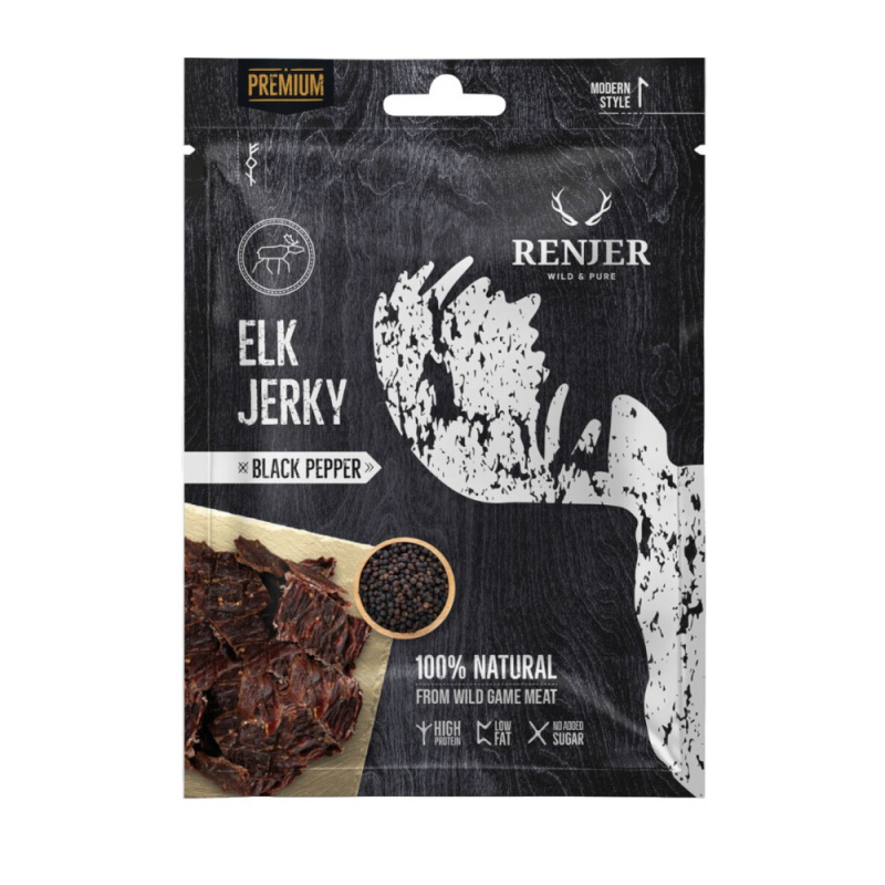 RENJER Modern Nordic Elk (Losi?) Jerky Black Pepper 25g