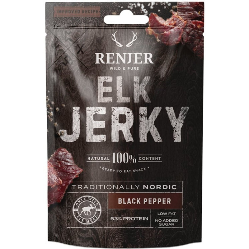 Renjer Jerky Elk black pepper