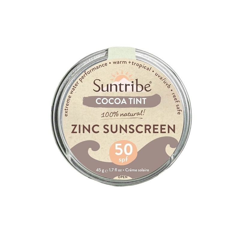 Suntribe Zinc Sunscreen minerální ochranný krém na obličej a tělo SPF 50 Mud Tint 45 g