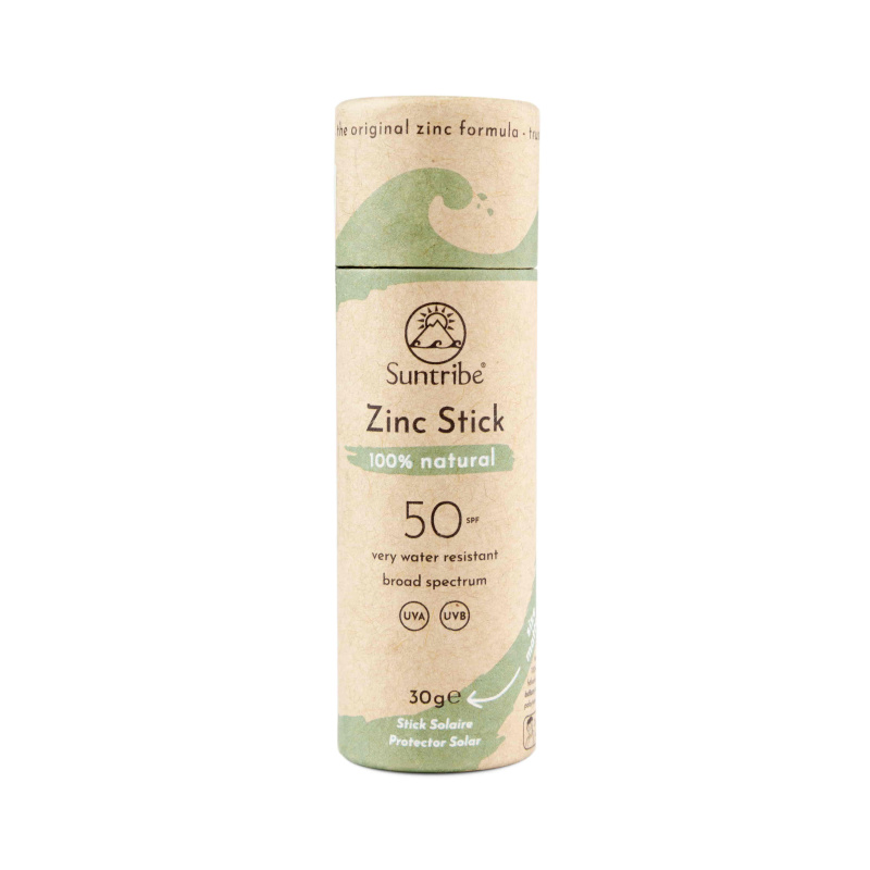 Suntribe Sports Zinc Stick minerální ochranná tyčinka na citlivá místa SPF 50 Mint Green 30 g