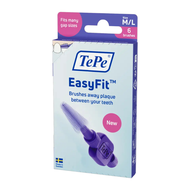 TePe Mezizubní kartáček EasyFit M/L 6 ks